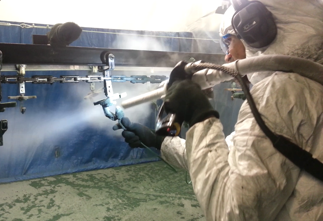 Dry Ice Blasting - Peeling Paint